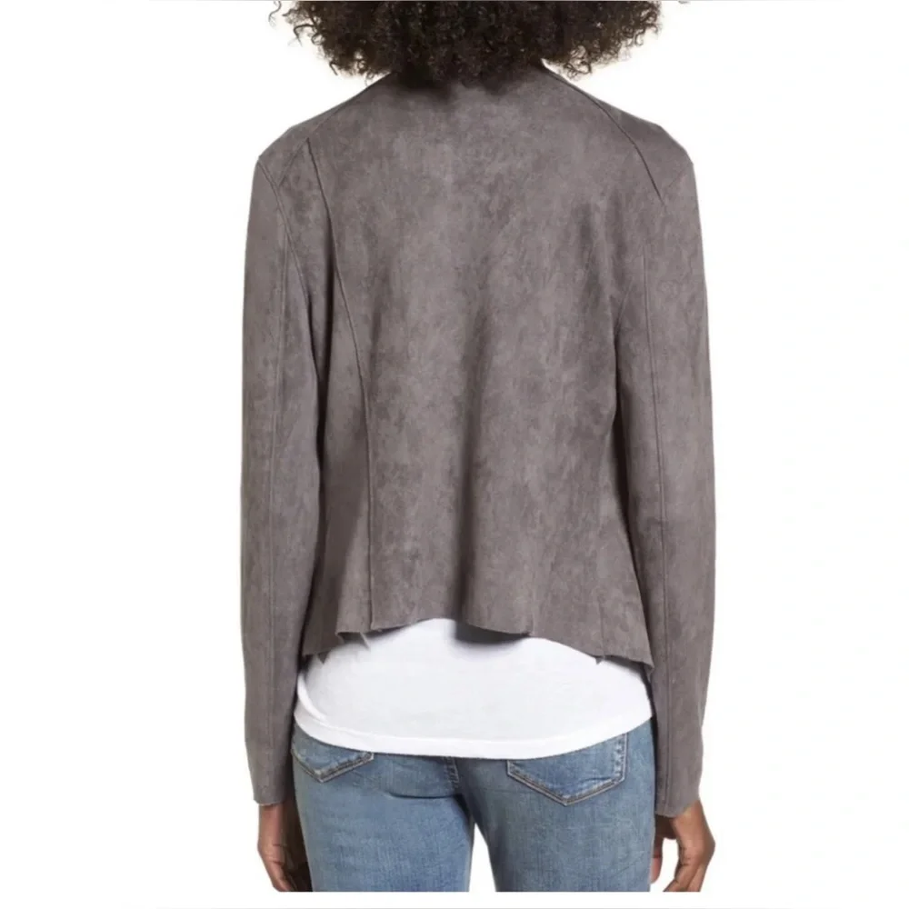 NWT BLANKNYC Faux Suede Drape front Jacket small - Picture 7 of 14